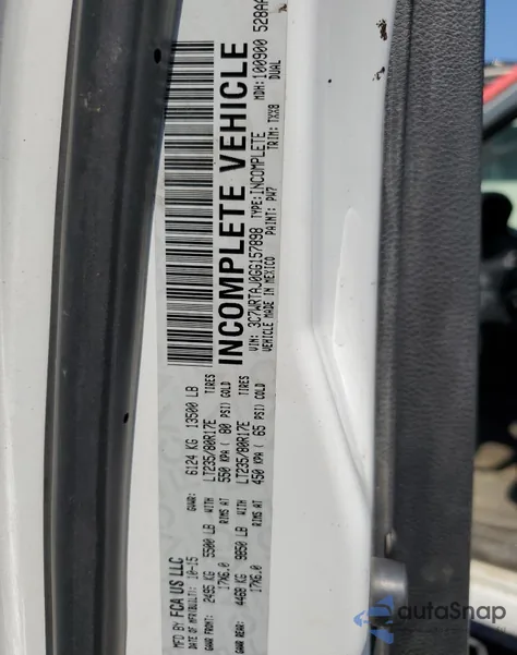 2016 Ram 3500 из США, поврежденный, VIN 3C7WRTAJ0GG157898